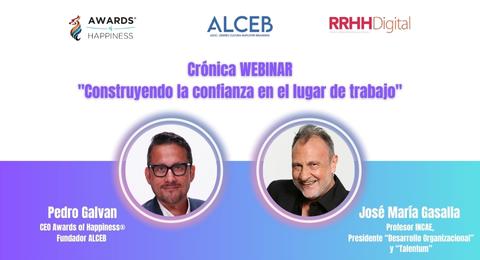 Webinar 2: Construyendo la confianza en el lugar de trabajo y organizado por Awards of Happiness