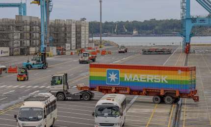 Contenedor de Maersk con mensaje de diversidad llega a Costa Rica