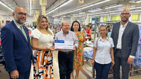 Empresa textil recibe incentivo econmico a travs del Programa Empleo Solidario en Panam